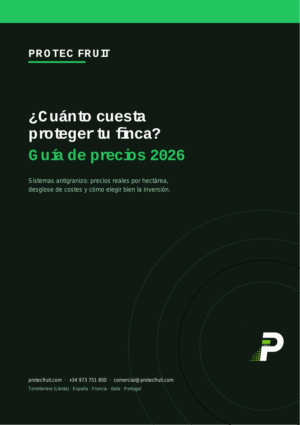 Portada de la guía Protec Fruit 2026: cuánto cuesta proteger tu finca